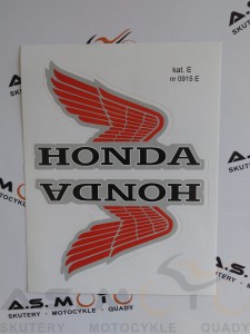 NAKLEJKA HONDA SKRZYDŁA CZERWONE 