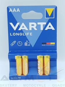 Komplet baterii Varta Longlife AAA 4 sztuki