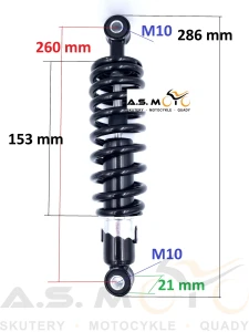 Amortyzator tylny, tył Quad 110, 125 260mm z regulacją
