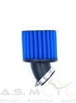 Filtr powietrza stożkowy gąbkowy 39mm 45 stopni niebieski