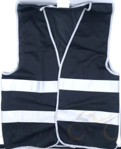 Kamizelka ostrzegawcza czarna rozmiar XL