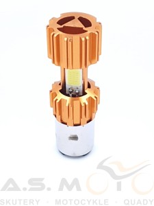 Żarówka led typ BA20D 12-80V Skuter Motocykl Quad