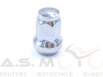 Nakrętka felgi M10x1,25 stożek zamknięta Quad ATV UTV chrom na klucz 14