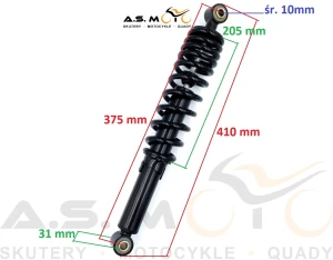 Amortyzator przedni Quad ATV 150, 200, 250 Benyco Crossover z regulacją