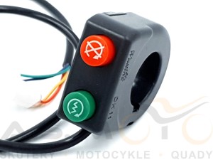 Przełącznik zespolony przycisk rozrusznika, gaszeniówka mini quad ATV 50 Pocket bike Cross 125, 150, 250