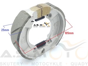 Szczęki hamulca tylnego bębnowego Longija Zipp Kingway Zumico