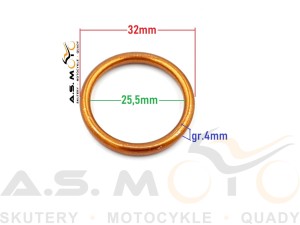Uszczelka wydechu rury wydechowej cross 4T 50 90 110 125 140