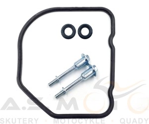 Uszczelka+ śruby+ uszczelniacze śrub pokrywy zaworowej dekla zaworowego skuter GY6 125cc 152qmi Euro4 zestaw