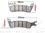Klocki hamulcowe przód Benyco NKD 125 Barton Travel 125 EFI