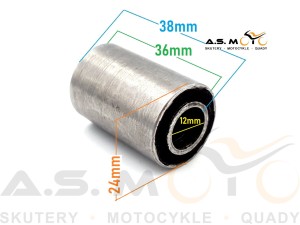 Tuleja wahacza tylnego tulejka metalowo-gumowa 12x24x38 ATV quad 125 150 200 250 KXD XTR Hummer Outlander Benyco