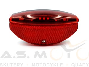 Lampka tył bagażnik rower światło czerwona led, odblask