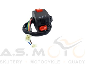 Przełącznik zespolony na kierownicę lewy Quad ATV 110, 125, 150ccm 6+2piny