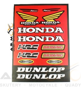 Naklejki HONDA, Braking, dunlop logo