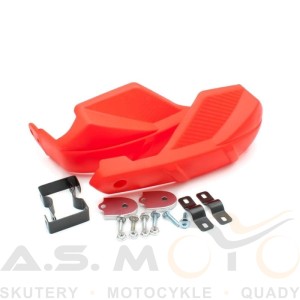 Osłony dłoni quad, ATV, enduro HANDBARY DUŻE  czerwone