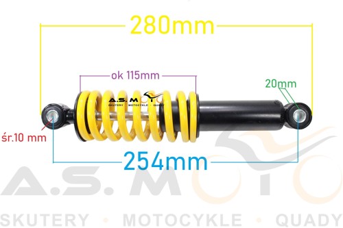 Amortyzator-przód-quad-ATV-110-125-żółty-254-mm-przedni-sklepasmoto-pl-wymiary.jpg