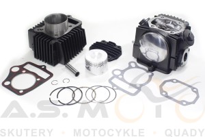Zestaw cylinder + głowica 52,4mm kpl. ATV quad, CROSS 110 125, motocykle, motorowery 110