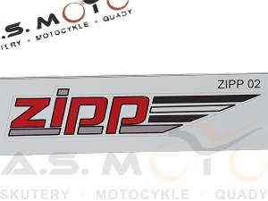 Naklejka Zipp logo czerwona 