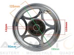 Felga koło tylne Kingway Chopper Czoper Łoś 50 tył