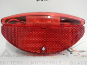 Lampka tył bagażnik rower światło czerwona led, odblask 