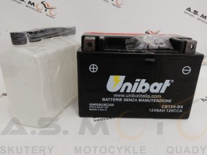 Akumulator Unibat 12V8AH CBTX9-BS bezobsługowy LEWY + do quada 250 + kaucja 30zł