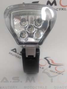Lampka rower przód 5 led światło oświetlenie uchwyt