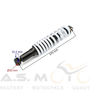 Amortyzator tył Quad ATV 200 250ccm 375mm z regulacją Thor Ranger Rugby Fourcraft amortyzator tylny do quada