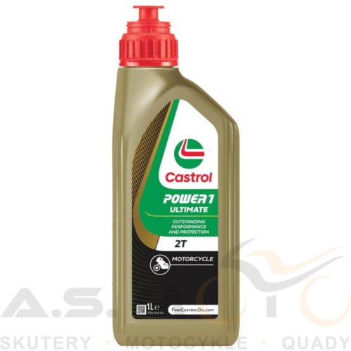 OLEJ CASTROL POWER 1 ULTIMATE 2T 1L | SYNTETYCZNY DO MOTOCYKLA, SKUTERA, CROSSA DWUSUW