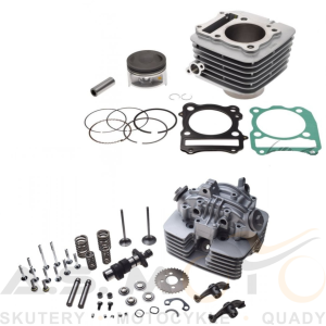 CYLINDER GŁOWICA SUZUKI GN 125 NA 200cc KOMPLET TUNING ZESTAW 4T