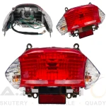 Lampa tył Mały Skuter koło 10" Białe Kierunkowskazy QUEST WILGA VAPOR