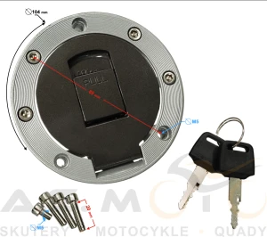 Korek wlewu paliwa kluczyki chińskie motorowery 4t 50 motocykle Yamaha