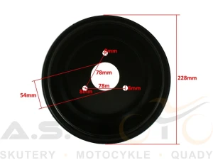 Felga quad poj. 110, 125 ATV przód 8'' cali  3 śruby 