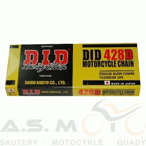 Łańcuch napędowy DID 428D ogniw 114 quad 110, 125 cross MZ, WSK  