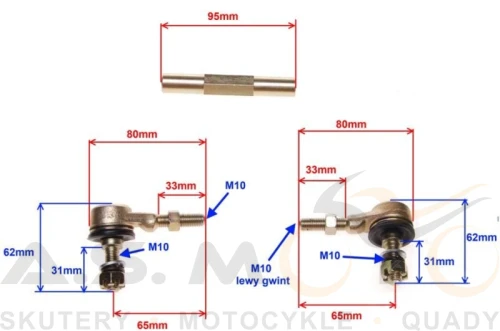 Drążek kierowniczy z końcówkami Quad ATV 70, 90, 110, 125 Mini ATV, E-ATV.jpeg