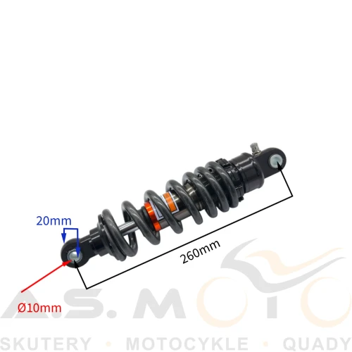 AMORTYZATOR TYŁ CROSS ASIX XB28 125CC 26CM CZARNY OLEJ-GAZ  (1).png
