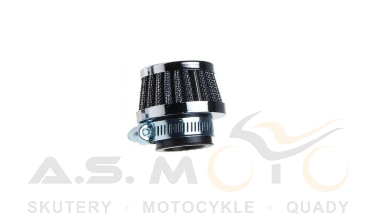 FILTR POWIETRZA 38 mm STOŻKOWY MAŁY NISKI CHROM Uniwersalny (1).jpg