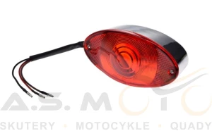 Lampa Tylna Chrom Czerwony Klosz LED tył DO QUADA ATV