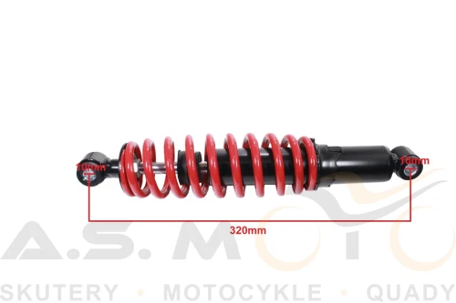 Amortyzator Tył Quad ATV 150, 200 CZERWONY ROZSTAW 320MM  (1).jpg