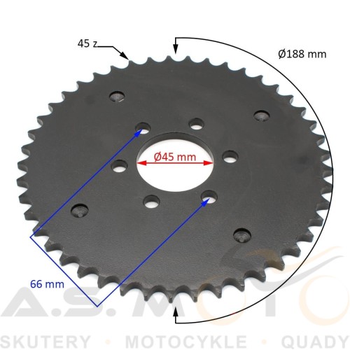 ZĘBATKA TYŁ 428 QUAD ATV 150CC 45Z.png