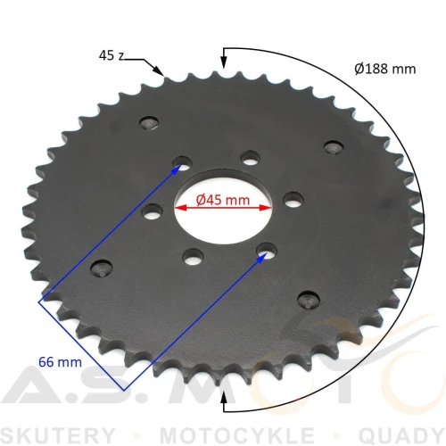 ZĘBATKA TYŁ 428 QUAD ATV 150CC 45Z.png