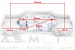 PÓŁKA PRZEDNIEGO ZAWIESZENIA do CROSSA 125 GÓRNA KIEROWNICY NOWY TYP CROSS HB 