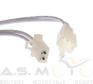 Kostka złącze 2 pinowe z przewodami MOTOCYKL SKUTER QUAD