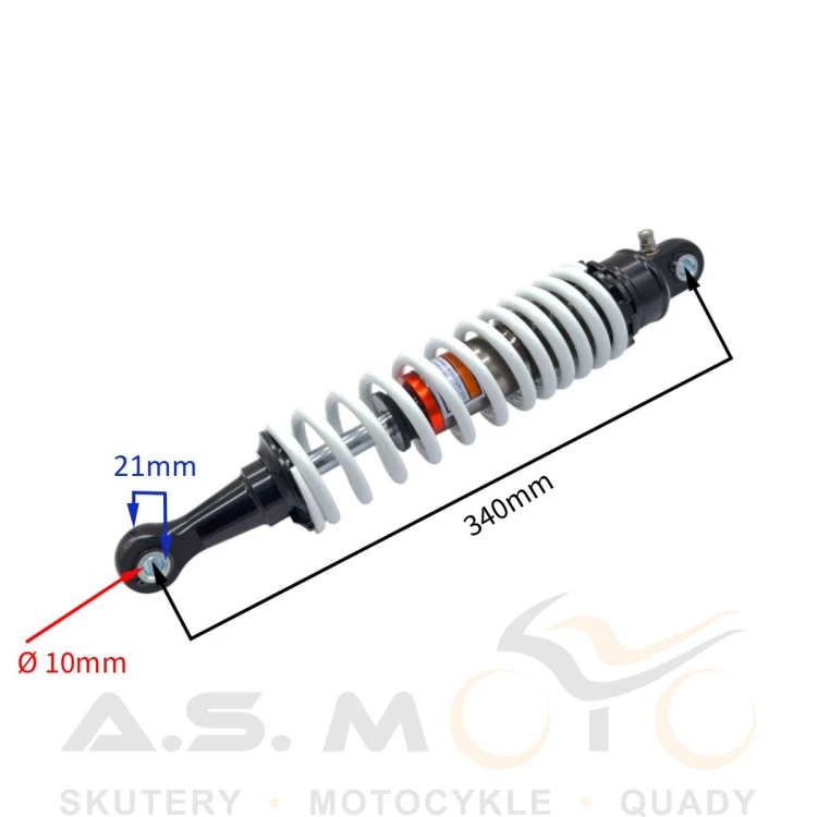 AMORTYZATOR PRZÓD QUAD ATV ASIX MAGNUM 250CC 34CM FI10 BIAŁY OLEJ-GAZ (1).png