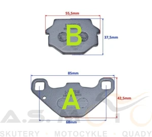 Klocki hamulcowe do QUAD ATV 250 do MOTOCYKLI Suzuki Kawasaki Aprilia KTM TGB