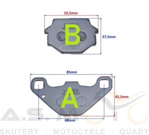 Klocki hamulcowe QUAD ATV 250 do MOTOCYKLI Suzuki Kawasaki Aprilia KTM TGB.jpeg