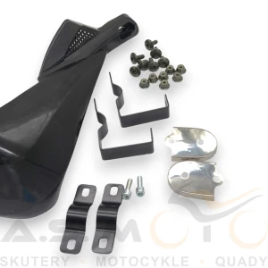 HANDBARY OSŁONY DŁONI QUAD ATV XTR FARMER HUMMER 200 250CC CZARNE POŁYSK