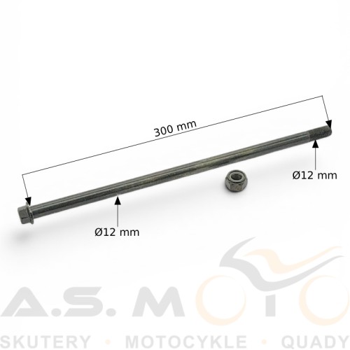OŚ WAHACZA TYŁ DO RAMY QUAD ATV FOURCRAFT 250 RANGER 200 BENYCO THOR 200 NITRO RUGBY 200 (1).jpg