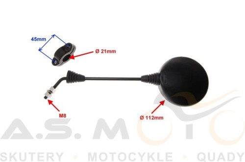 LUSTERA OKRĄGŁE Z OBEJMAMI WSK WFM ROMET SHL gwint M8 x1.25 prawy + prawy (2).jpg