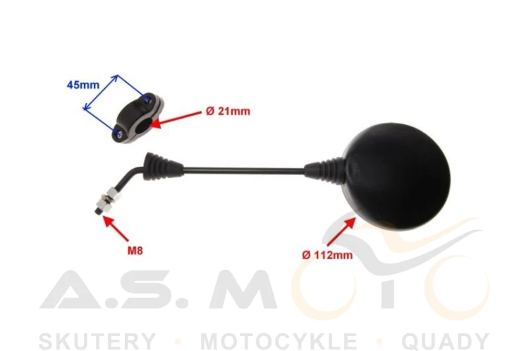 LUSTERA OKRĄGŁE Z OBEJMAMI WSK WFM ROMET SHL gwint M8 x1.25 prawy + prawy (2).jpg