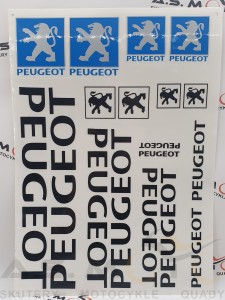 Naklejka PEUGEOT różne logo napisy