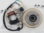 Prądnica ATV 110 + koło magnesowe +sprzęgło rozrusznika 2 cewki motorowery, motocykle 110,125